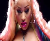Nicki Minaj with star pasties on her huge bouncing breasts from vicky stark