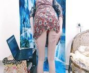 Hot slut girl live strip tease with sexy dress. from indian slut strips on webcam
