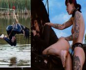 Trained for painal with dunks in the pond - hard anal BDSM from girls bath pond