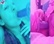 Saturn Squirt, cyan and pink with hairy pussy masturbation, with pussy cream. from siyani