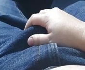 Step mom hand slip on step son jeans touching his from mom hand job son