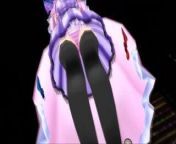 Touhou MMD - Marisa eaten by Giantess Patchouli (Vore) from mmd giantess crush poser