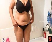 Sexy and Curvy Milf Strip Teasing and taking Bath Naked from big fat indian nude dance