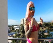 German Celebrity Katja K fucked by older Guy on Balcony from german celebritys