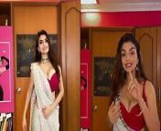Anveshi Jain App Hot Saree Video from jain auntys saree
