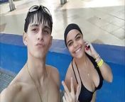 STEPBROTHER COUPLE RECORD THEMSELVES FUCKING BUT BEFORE THAT THEY ARE GOING TO TAKE SOME PICTURES IN THE POOL - HOMEMADE PORN IN SPANISH from english xxx photos com