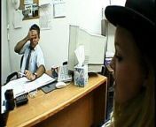 Young blond chick having hardcore sex in office from hardcore sex in office with big round tits floozy girl lennox luxe