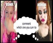 Comment Which One Made You Cum Blonde or Redhead Straight Version. from which version should upload to tiktok or