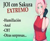 Spanish JOI extremo con Sakura. Anal, humillacion, etc... from hunillation austria el esclavo deben chupar strapon