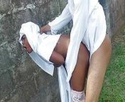 Lonely black horny widow finally fucks her spiritual husband in a field from nigerian fat women fuck videoian village outdoor bath