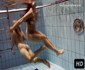 Iva and Paulinka enjoy swimming together from nude bottom milana paulinka