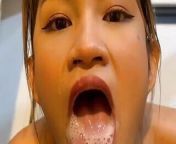 Delia Sugar plays with cum after fuck and suck from pattaya girl excellent face fuck with 2 cumshots