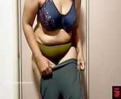 Wearing my favourite Bra and Panty - Juicy Navel and Cleavage Show from telugu aunty navel fingering