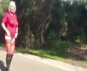 Alina plays with her dick in the park) from indian shemale alina rai dick