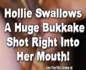 Sweet & Sexy Hollie Gets A Tampa Bukkake Gang Bang! from holly valans hot group sex 2