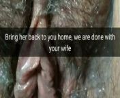 Now you can take your wife home, she is pregnant already! from cum eat cuckold caption