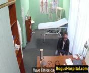Guy pussyfucks nurse to give a sperm sample from fake hospital sperm