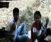Indian Girl allow to play her lover with her Boobs in a Park from lover playing in park
