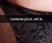 I promise your wife to pull out..well i lie and knock her up from well both fuck your wife