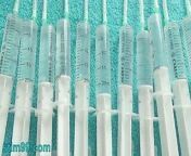 Saline Inflation of Tits and Pussy from niple injection torture sex