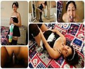 Maid gives her boss extra services - French maid cosplay seduction, tight pussy, deepthroat blowjob, cum in mouth from qatar house maid giving
