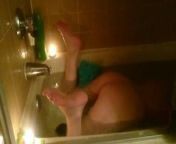 Masturbating Cougar in a Candle-lit Bath from lit bath