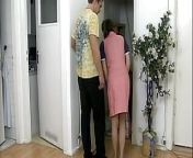 Scandalous German housewife gets her husband's colleague to cum on her ass from wife anal scandal