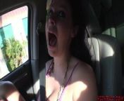 Busty Gianna Michaels sucks dick in a van then is fucked from gianna michael creampie