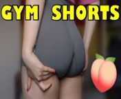 3 Gym Shorts Try-On Whispering ASMR from girls whisper pad change toilet videoushboo telugu hot sex video my porn wap com