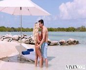Vixen – Hot Lifeguard Allie Hooking Up With A Guest On Private Beach from guest hot