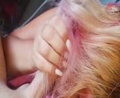 For the First Time I Do a Stepson Hairjob, Cum on My Hair from mom helps to do handjob