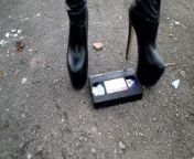 Crush video cassette with heels and platform from crush video