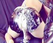 Yogurt Enema Submission from submissive swallows wam load