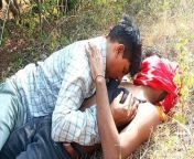 Indian Threesome Shemale - a young Shemale roaming the in the forest and young man so she makes love with great Sex from young shemale sex