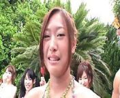 Crazy Japanese pool party with lots of naughty girls from crazy pool party night