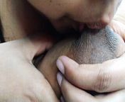 Filipina beautiful sexy woman is sexually excited and sucking her own milk from sexy woman boob milkey