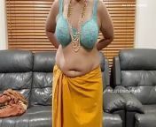 Beautiful Indian Milf Changing Saree - Teases in Bra, Panty, Saree Blouse & Skirt from tamil aunty xxx actress navel kissing