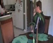 Step mom teases her boy from new moms