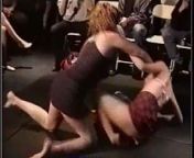 catfight Dress ripping catfight with slapping, kicking from lesbian slapping