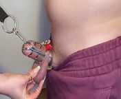Ball Busting My Slave With Long Nails And Cage Tease And Denial (Chastity Release?) I MyNastyFantasy from slave with cbt