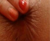 Closeup anal fingering from closeup anal