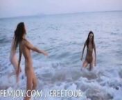 Natural beauty meets sand and surf from skids nude school