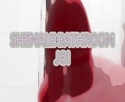 Shemale Brandy Directs Your Strokes in the Bathroom from shemale fuck gay