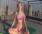 Naked Yoga Bikini Warmup Thailand with Elke from elke sommer nude 8211 the house of exorcism