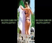 BIG COCK CUMS FOR DILETTA LEOTTA. from diletta leotta nudes naked photos 3