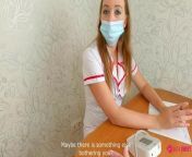 MILF doctor tries to use an unconventional method of treatment - takes patient’s cock in mouth and gets huge creampie from russian girls fuck doctors