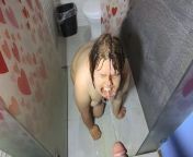 I piss on her face, I spit on her face and I cum on her teeth from ssbbw sex huge ti