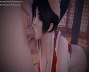 King of Fighters - Mai Shiranui Cum on Face Blowjob (Animation with Sound) from the scorpion king movie all sex scene