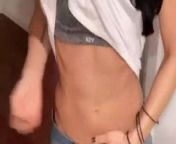 AJ Lee showing off her sexy abs from aj ocampo nude