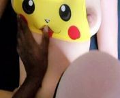 Hot French girl doing Pikachu cosplay getting pounded from pikachu pichu sex